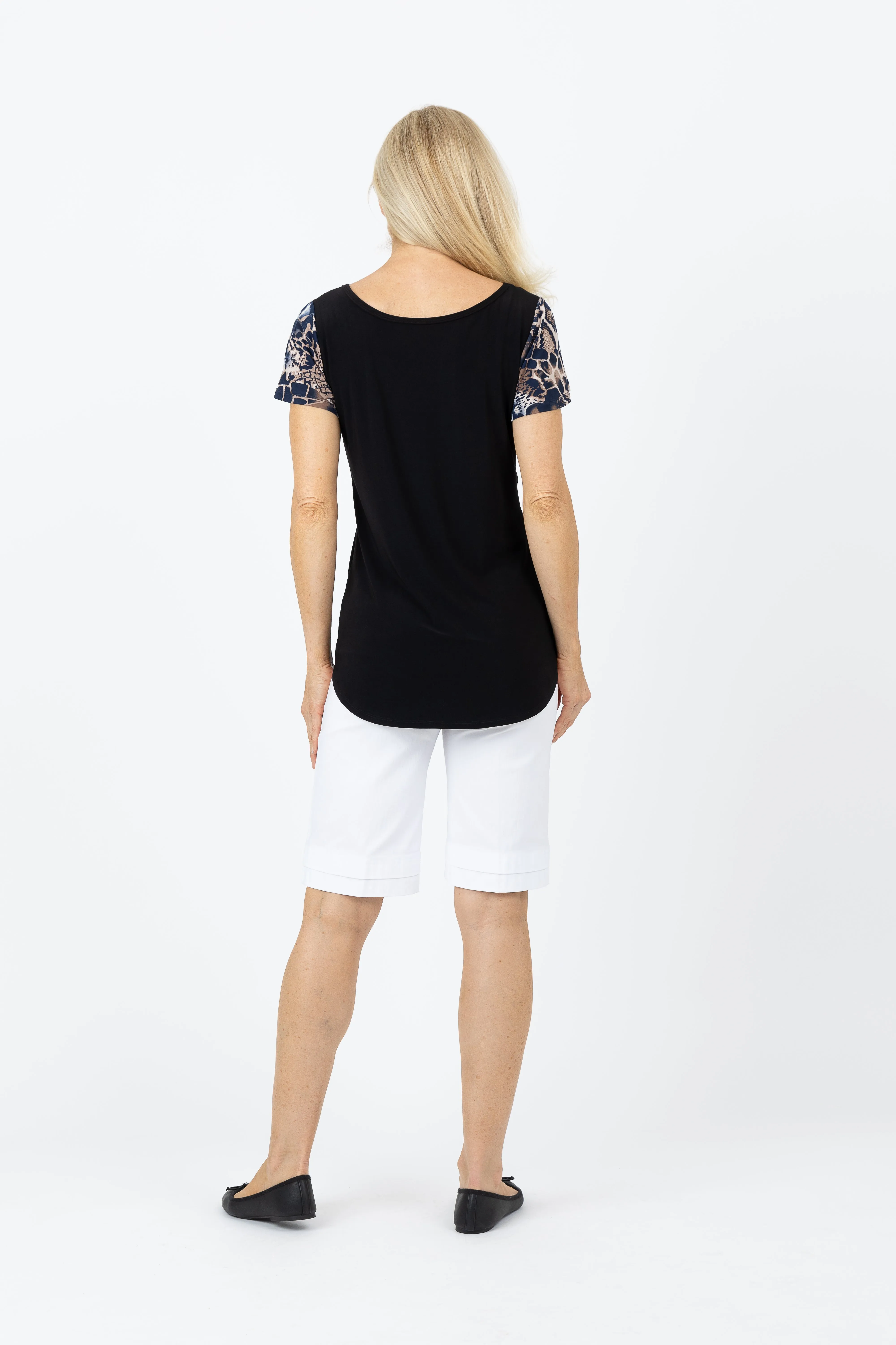 5302 Two Way Top - Navy Snake