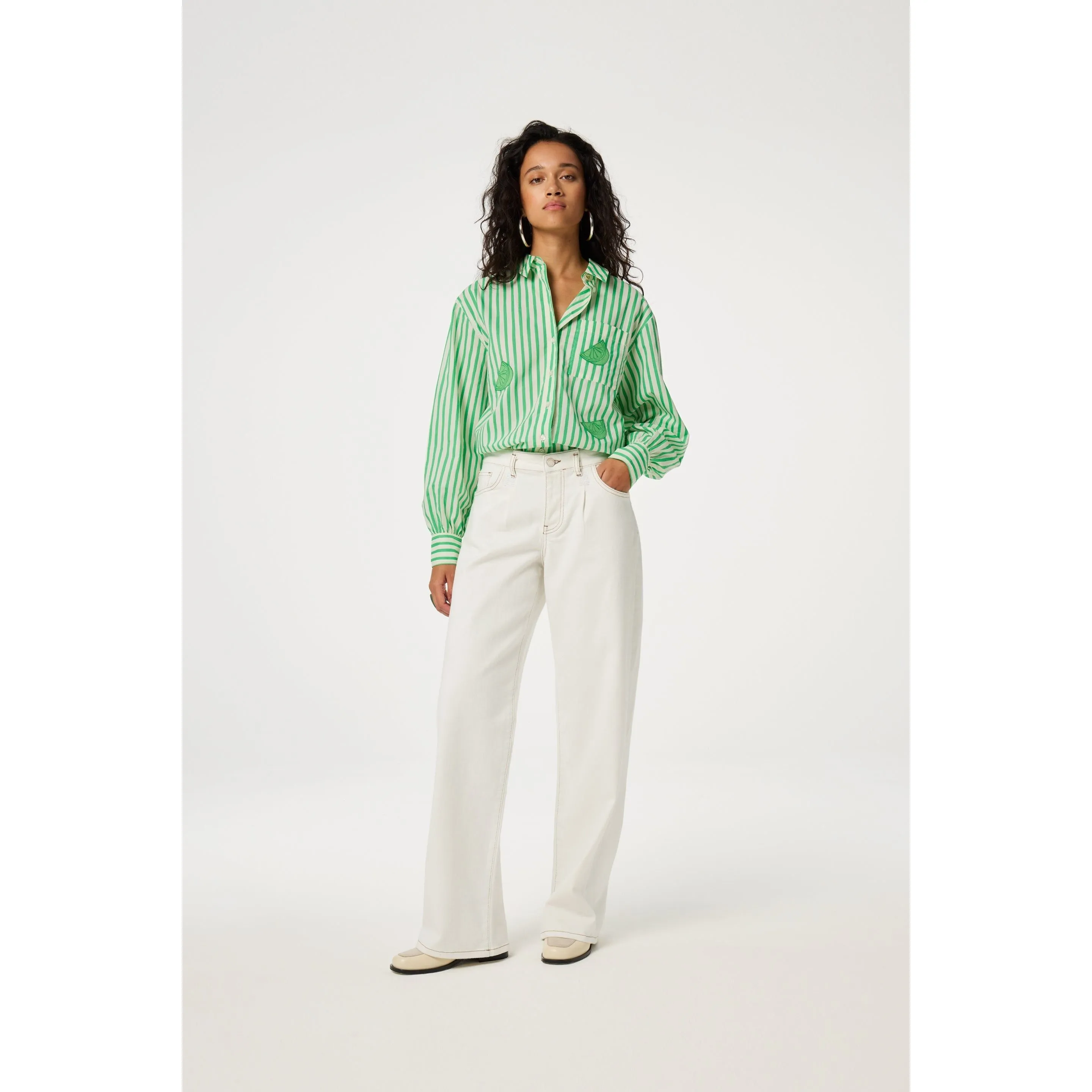 Alex Green Apple Blouse Green