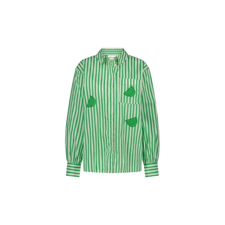 Alex Green Apple Blouse Green