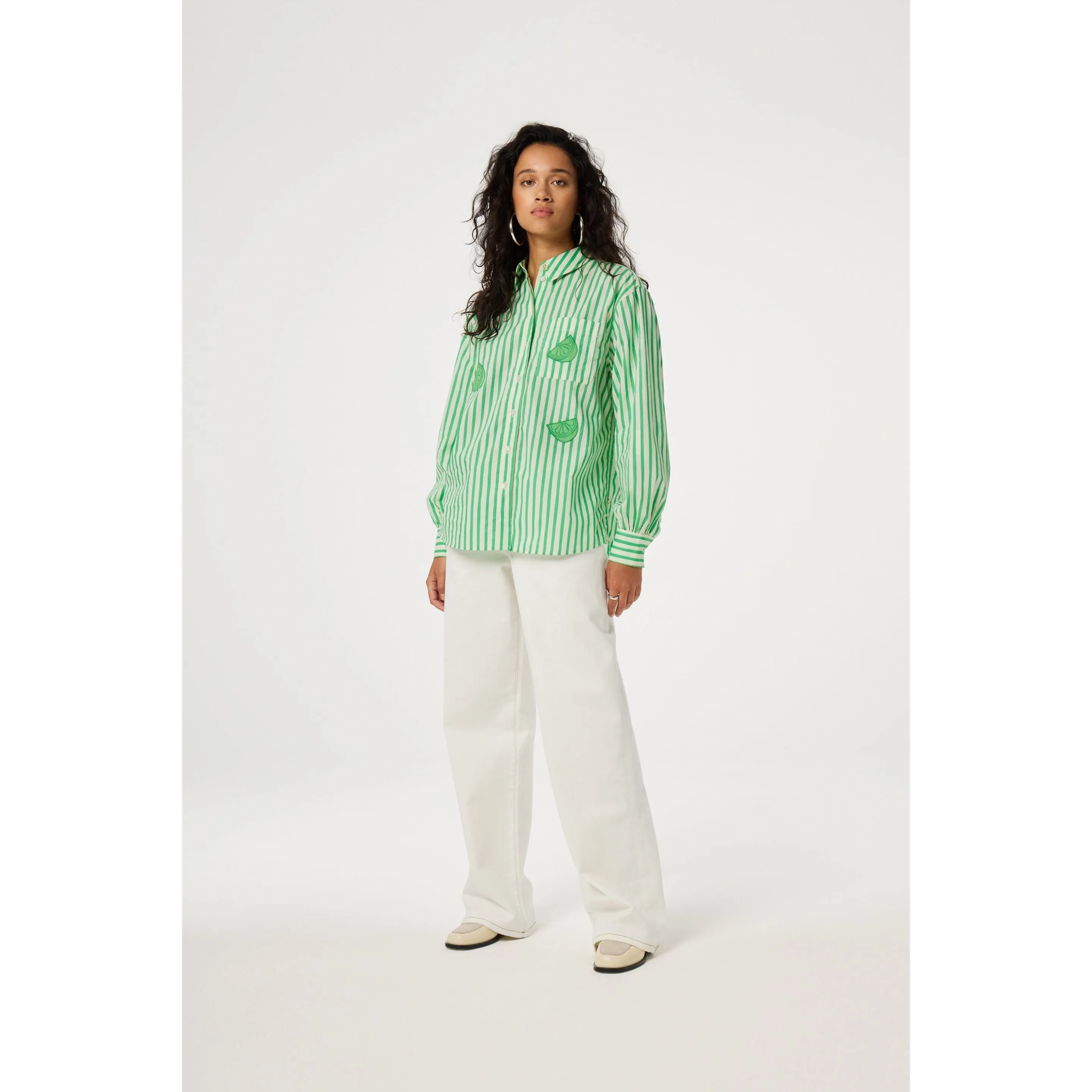 Alex Green Apple Blouse Green