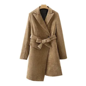 ASYMMETRY CORDUROY BLAZER