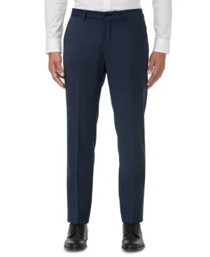 AX Armani Exchange Men's Slim Fit Birdseye Suit Dress Pants Navy Blue 32 x 30