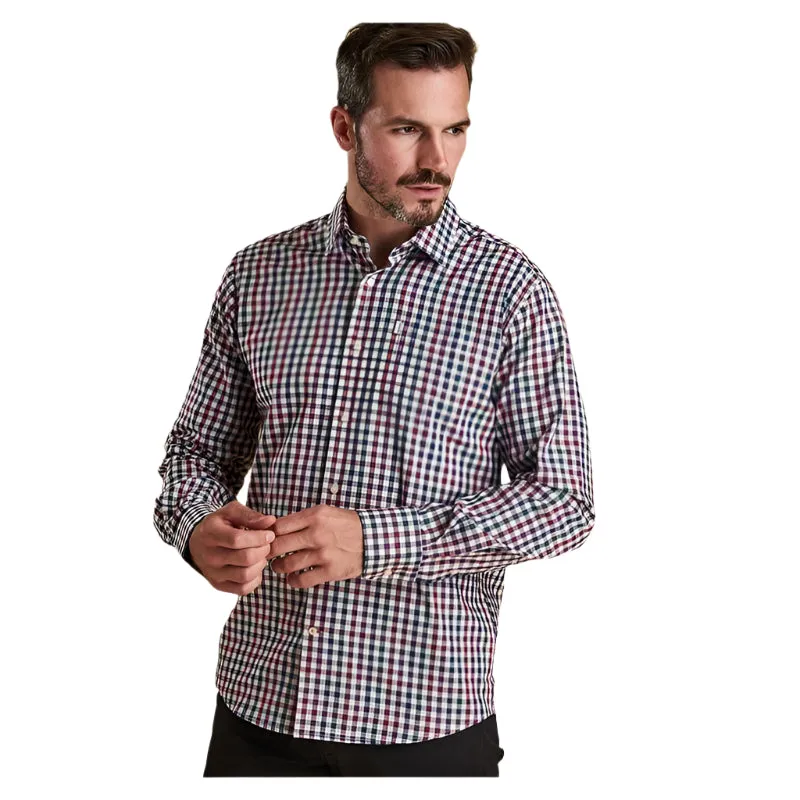 Barbour Lawton Mens Shirt - Plum