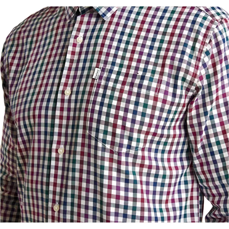 Barbour Lawton Mens Shirt - Plum