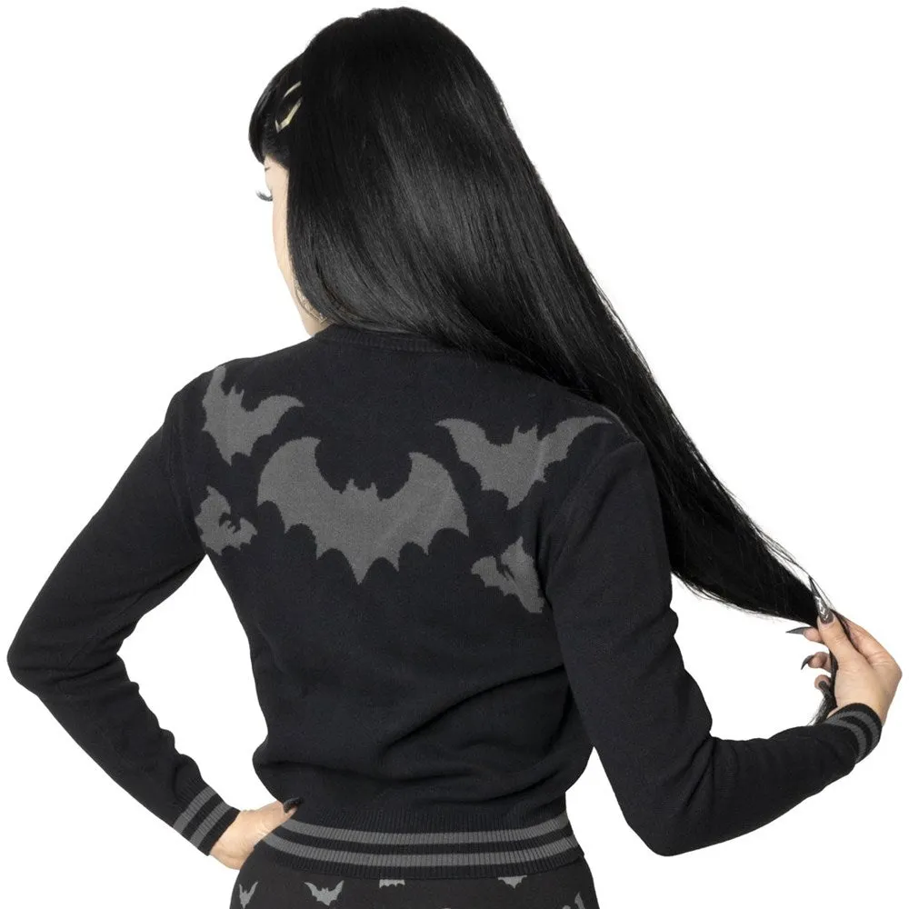 Bat Flock Grey Cardigan