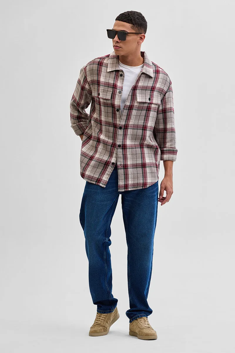 Brown Double Pocket Flannel Overshirt