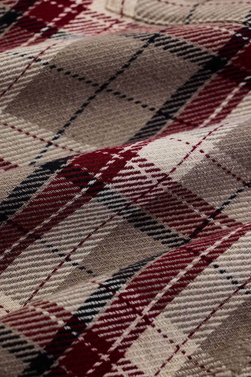 Brown Double Pocket Flannel Overshirt