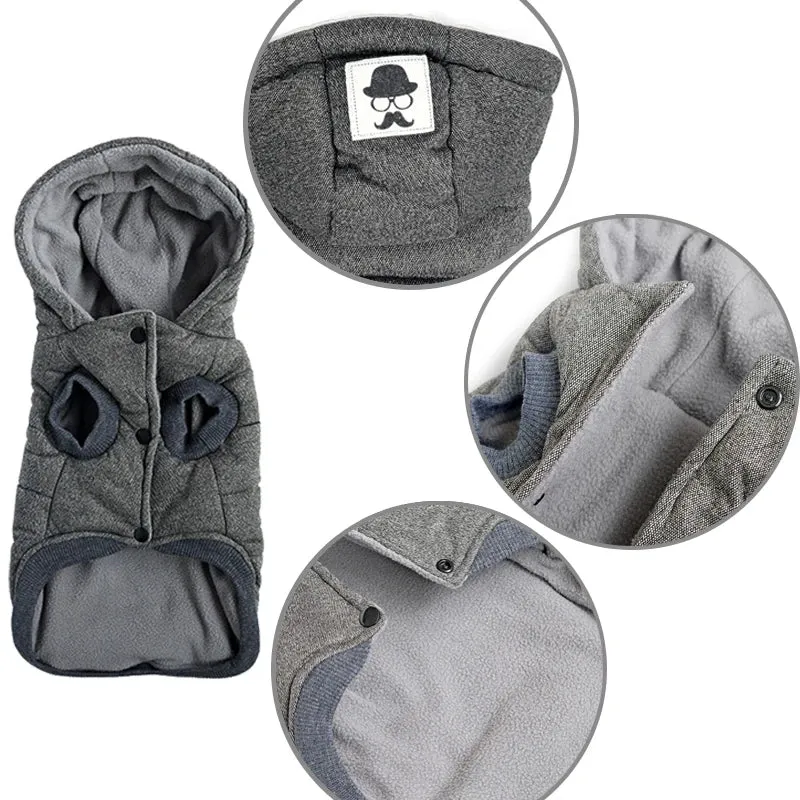 CozyHood™ Winter Dog Jacket - Soft, Thick Cotton Hooded Coat