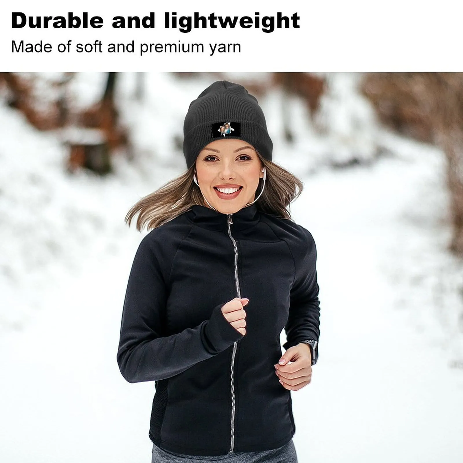 Custom Face Love You Warm Knitted Cap