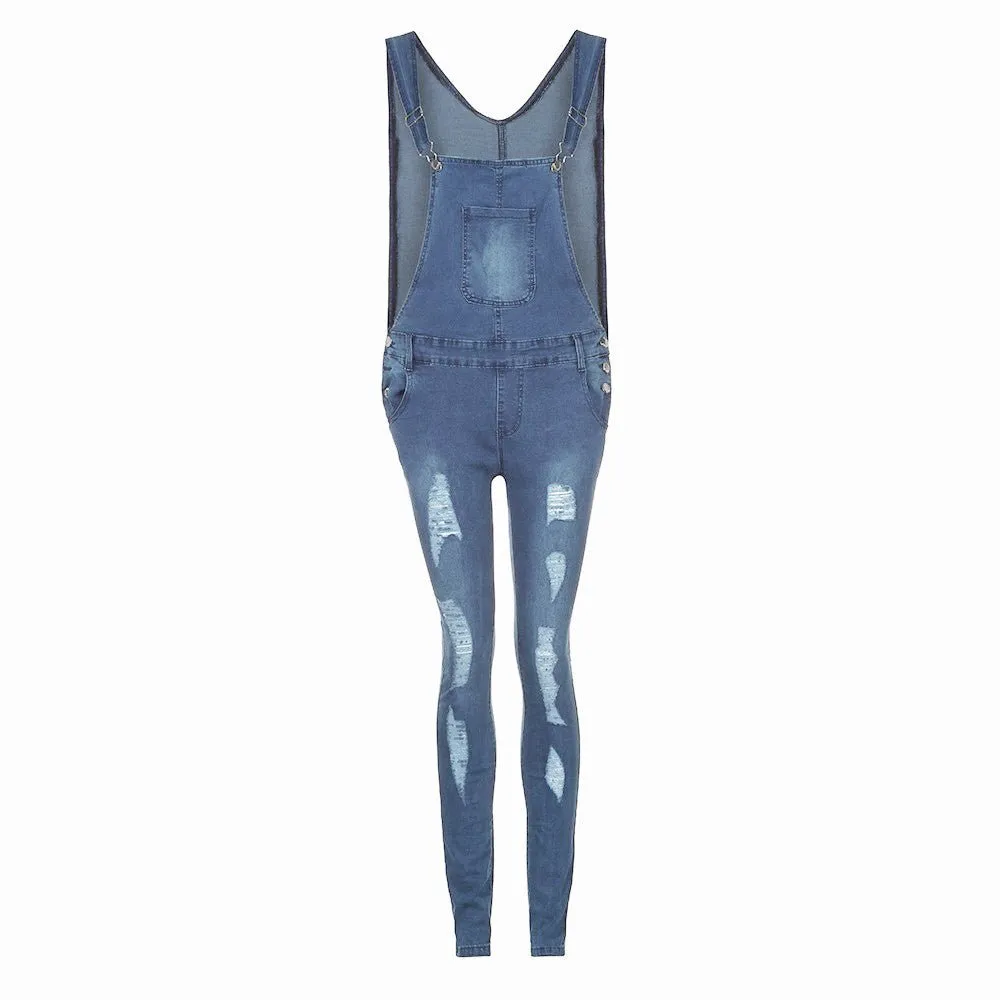Denim High Waist Jumpsuit