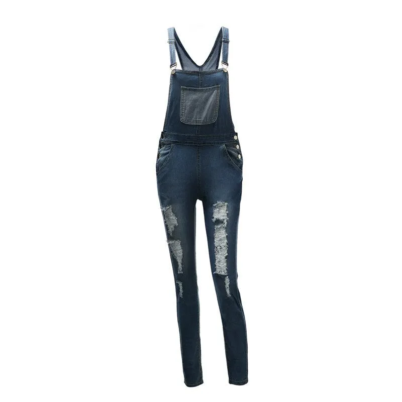 Denim High Waist Jumpsuit