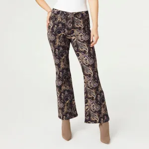 Draco Printed Flare Pant - Black Printed - Final Sale