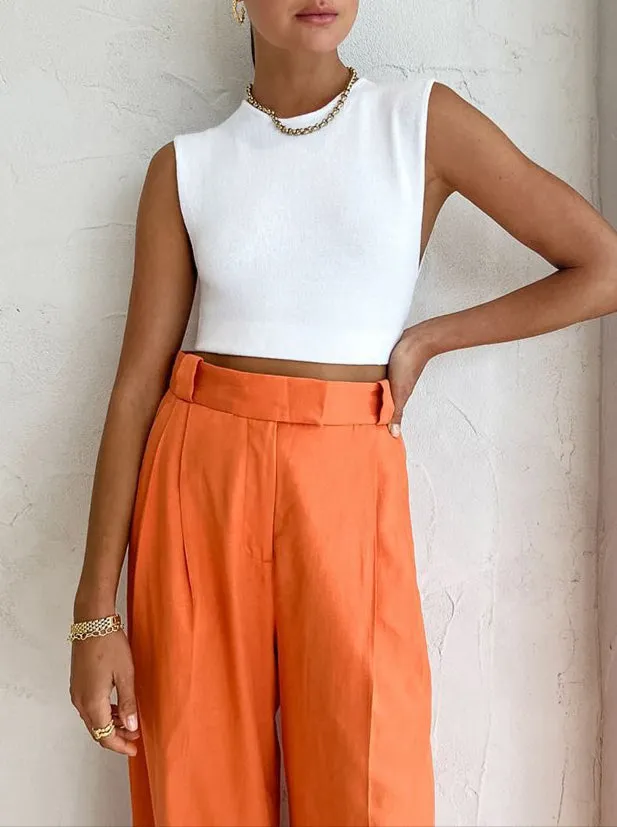 Fashion High Waist Wide Leg Pants
