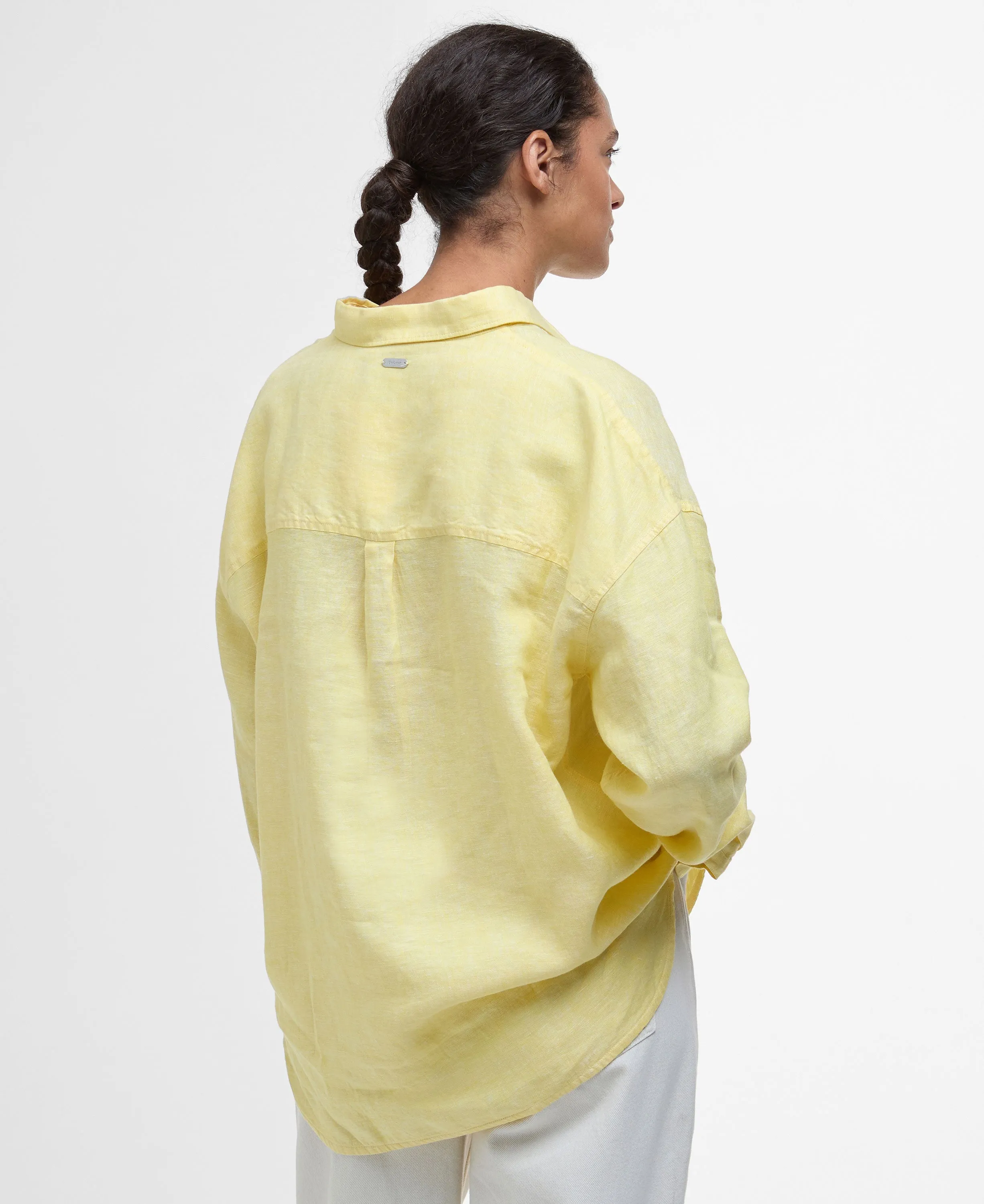 Hampton Relaxed Linen Shirt - Sunray Yellow
