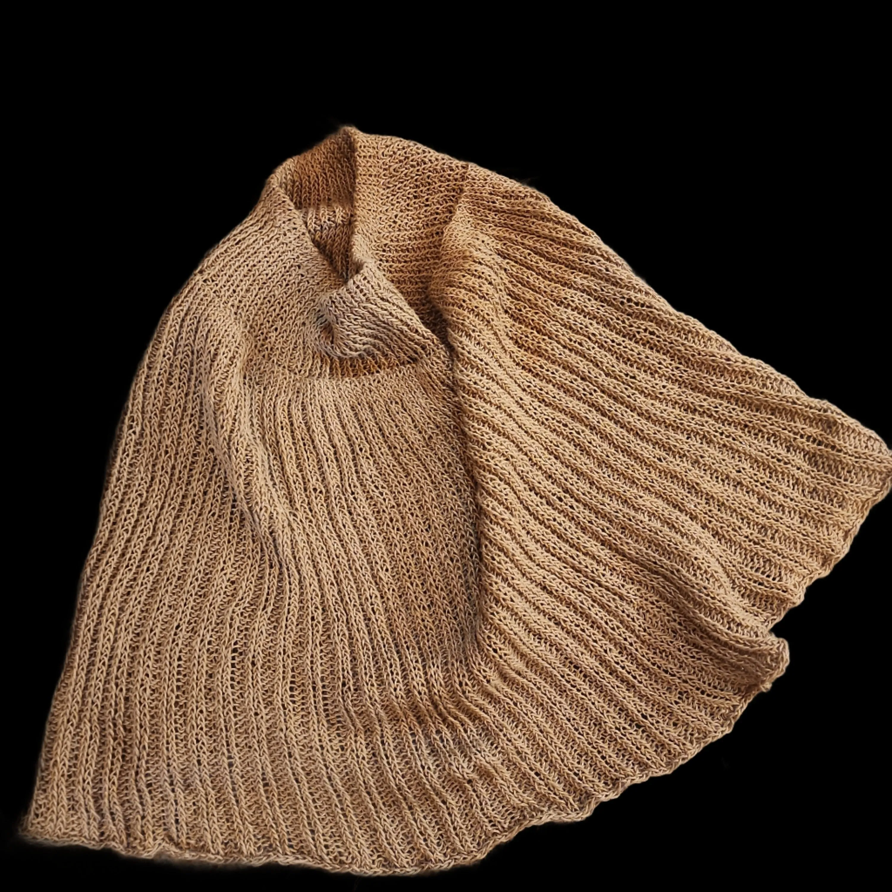 Hand knit shrug / Capelet (Linen)