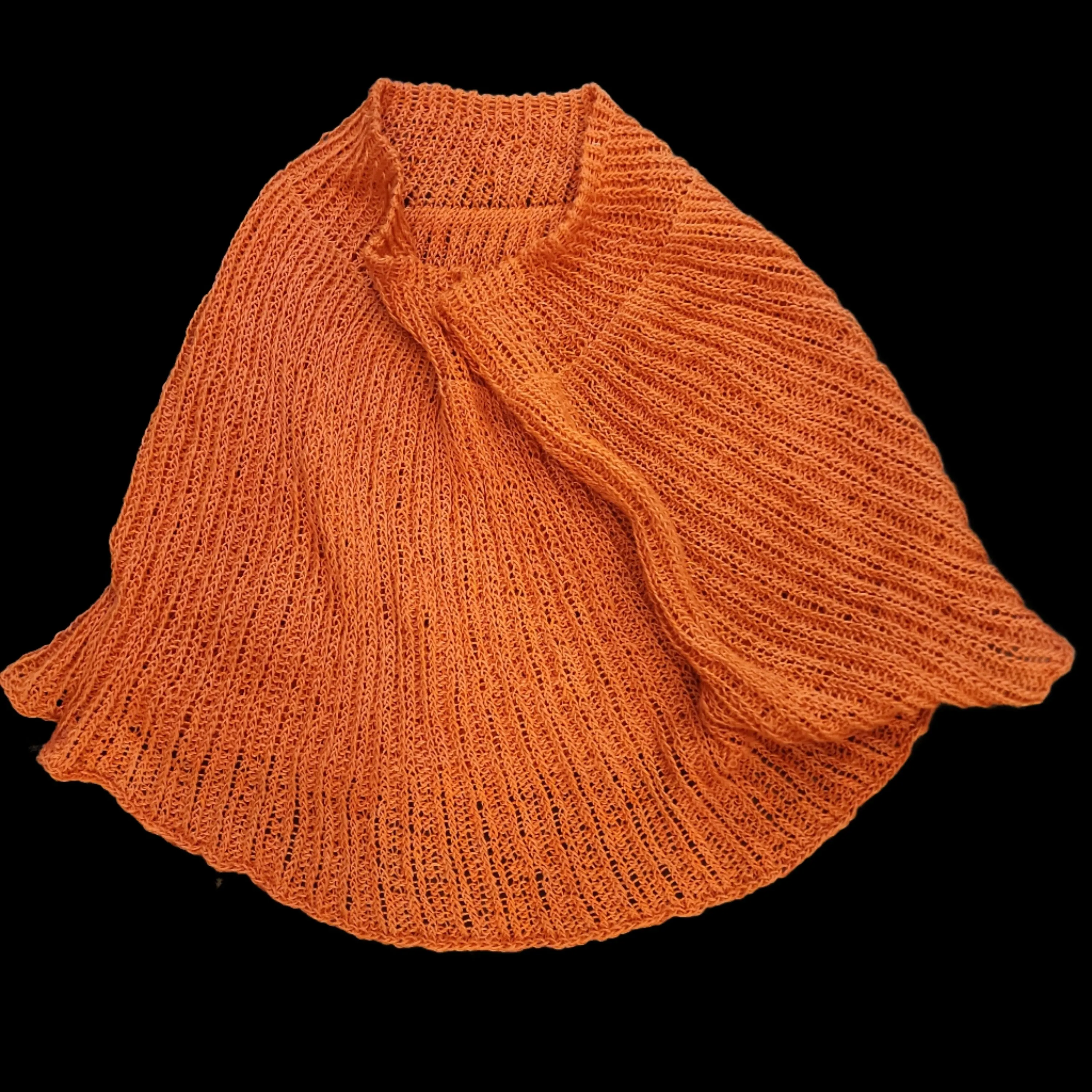 Hand knit shrug / Capelet (Linen)