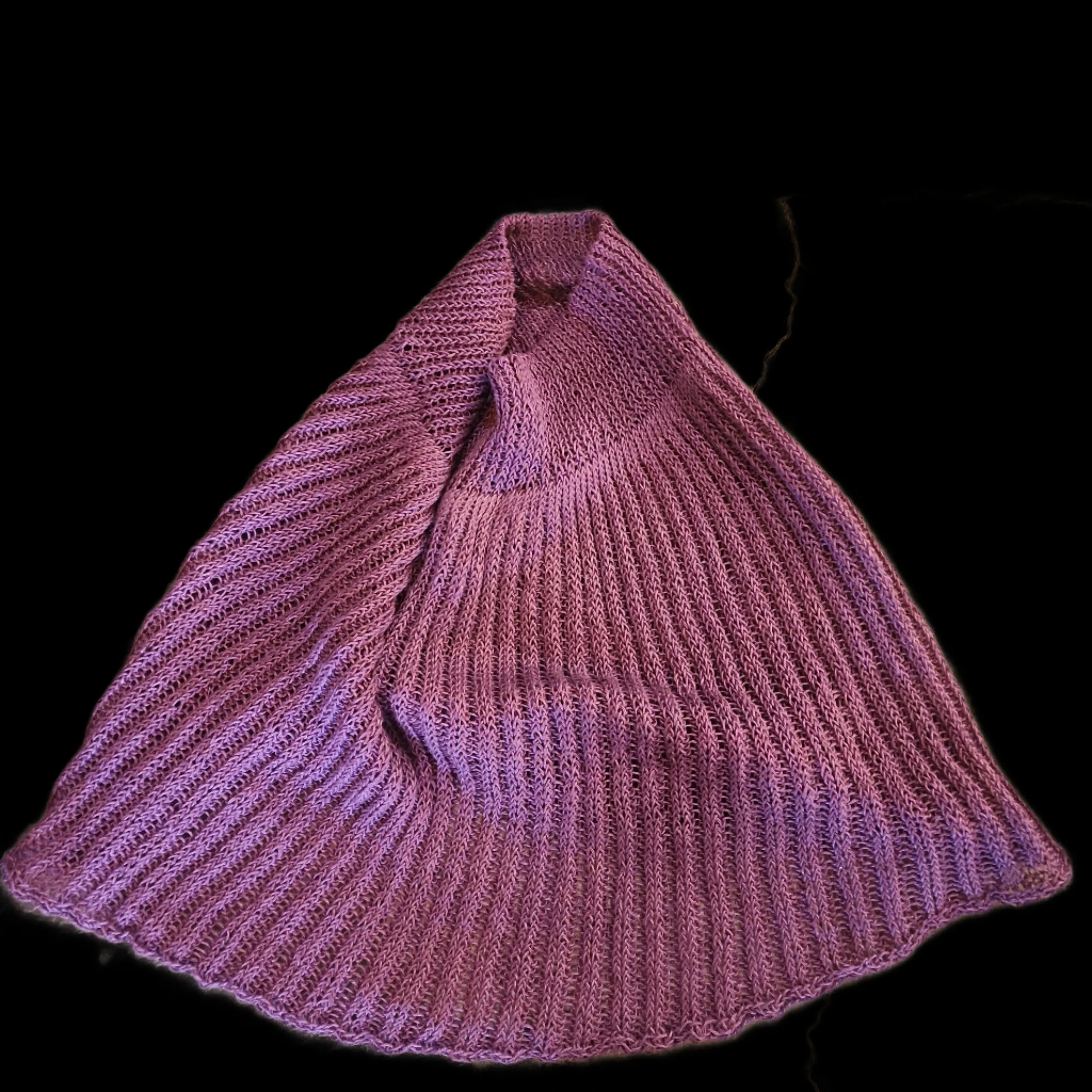 Hand knit shrug / Capelet (Linen)