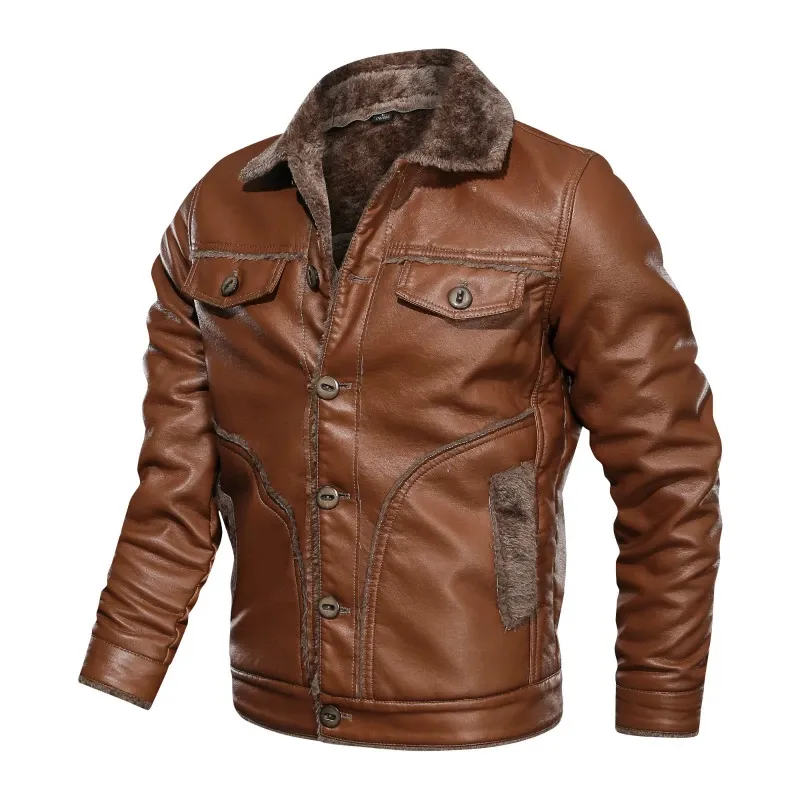 Hanrae Men Fashion Plush Fleece Warm Jackets