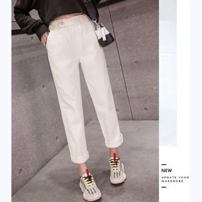 High Waist Boyfriend Jeans