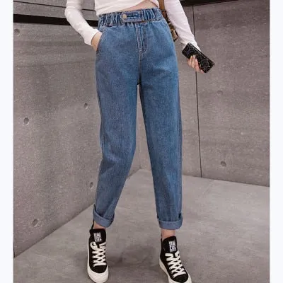 High Waist Boyfriend Jeans