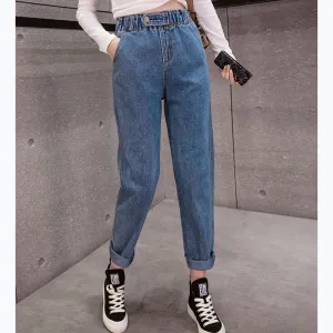 High Waist Boyfriend Jeans