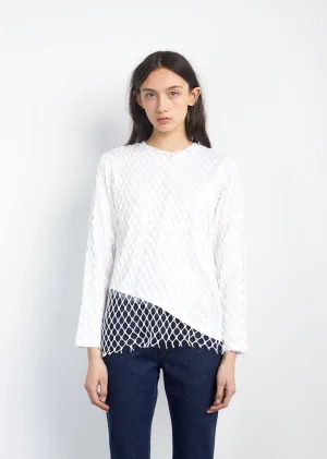 Jersey Net Long Sleeve Top