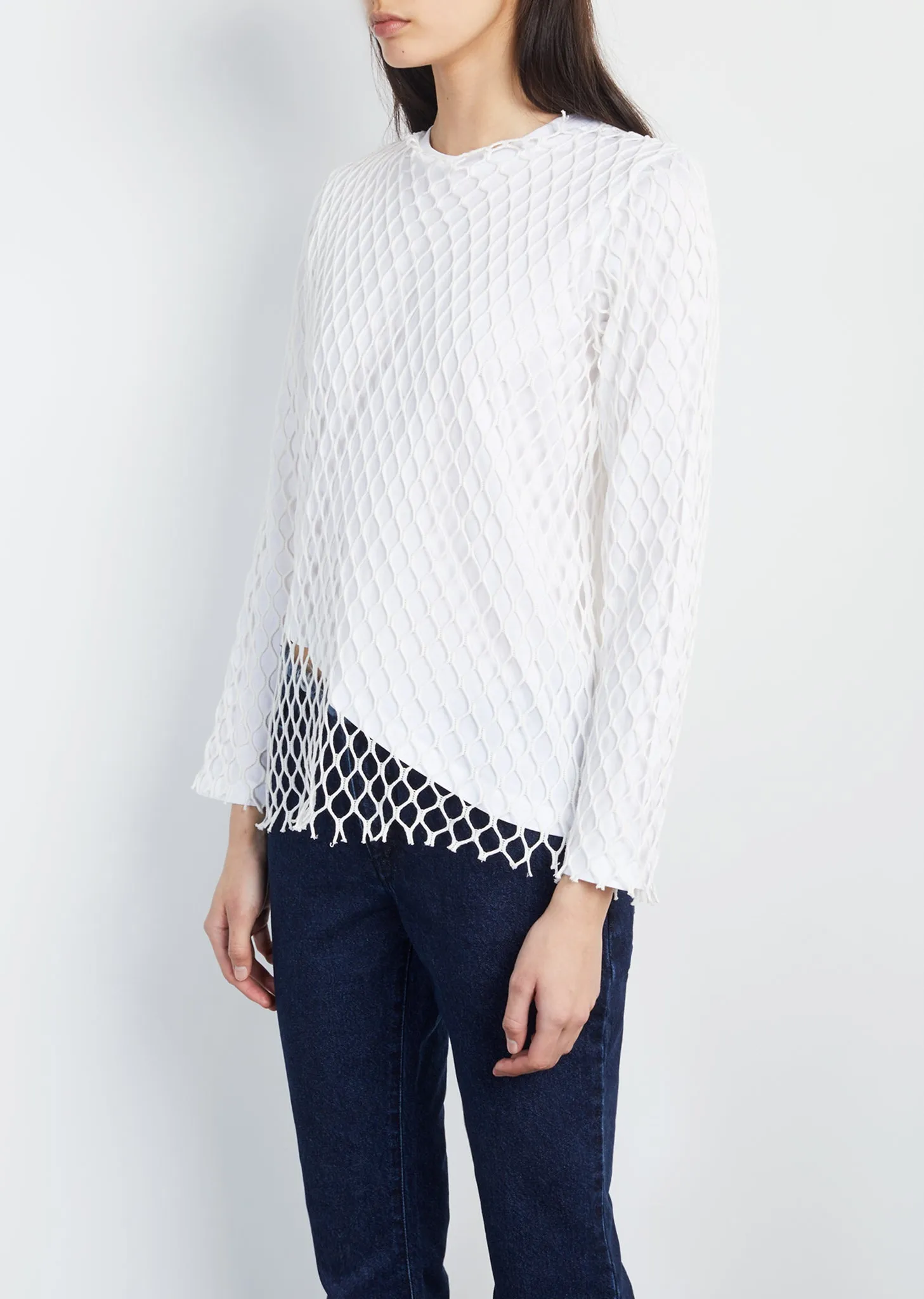 Jersey Net Long Sleeve Top
