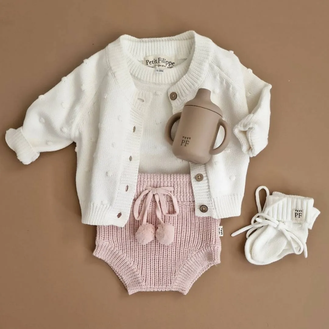 Knitted Bloomers - Cotton - Peony Pink