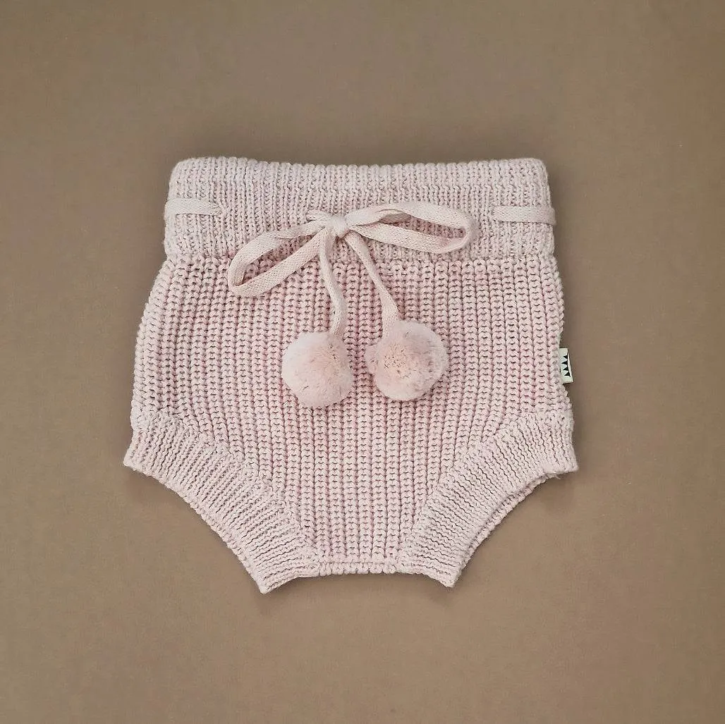 Knitted Bloomers - Cotton - Peony Pink