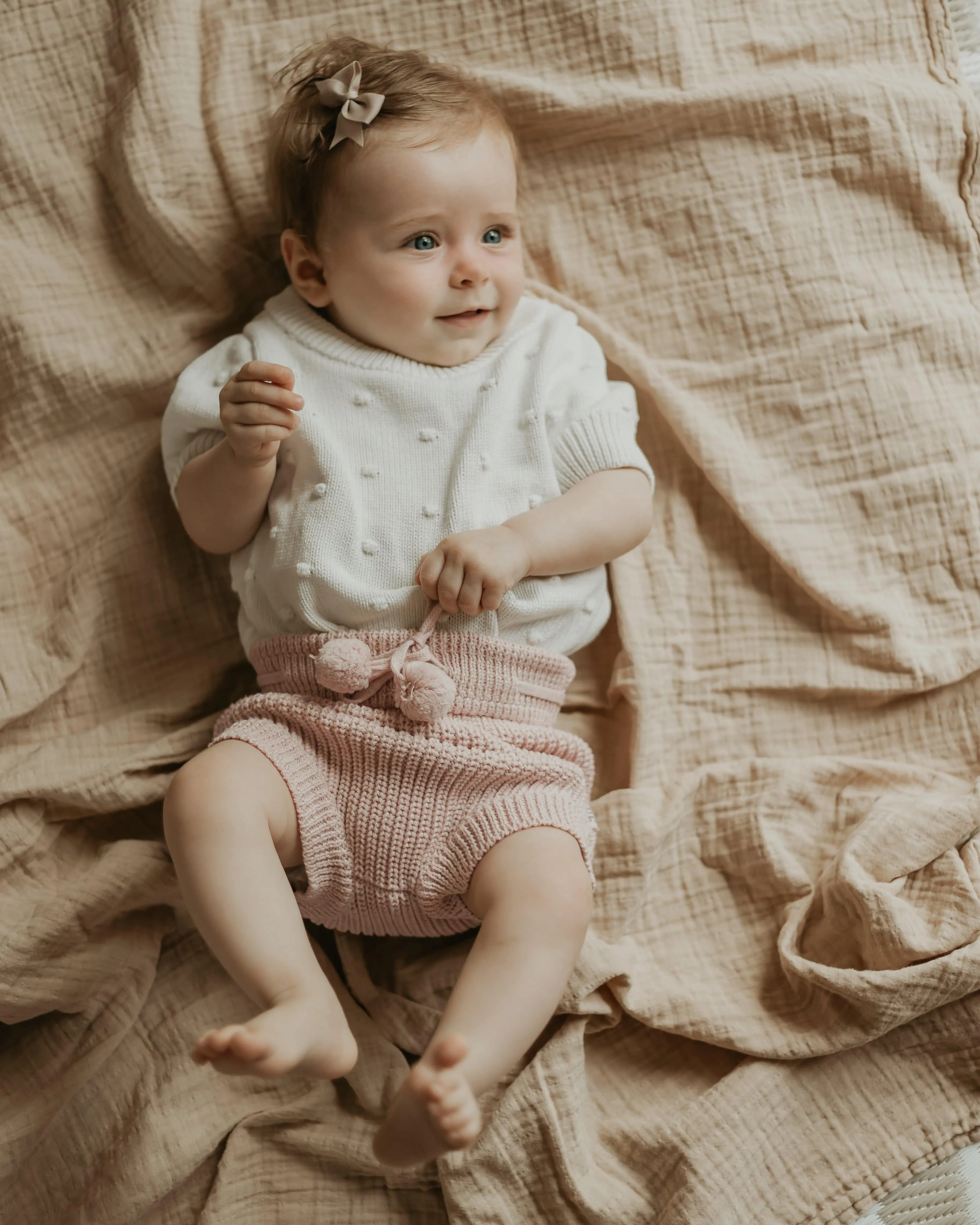 Knitted Bloomers - Cotton - Peony Pink