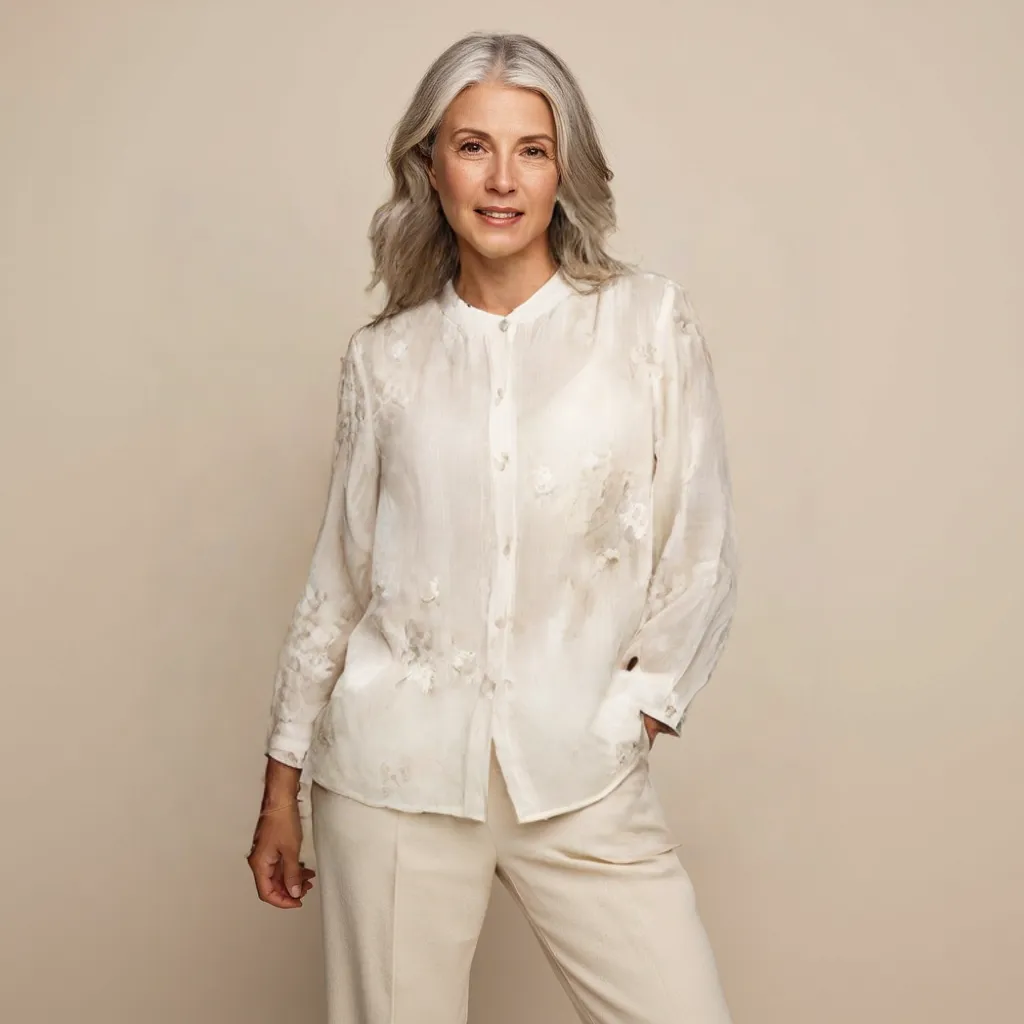 Lily - Floral Button Blouse