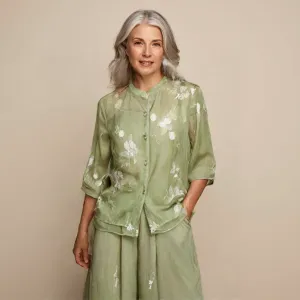 Lily - Floral Button Blouse
