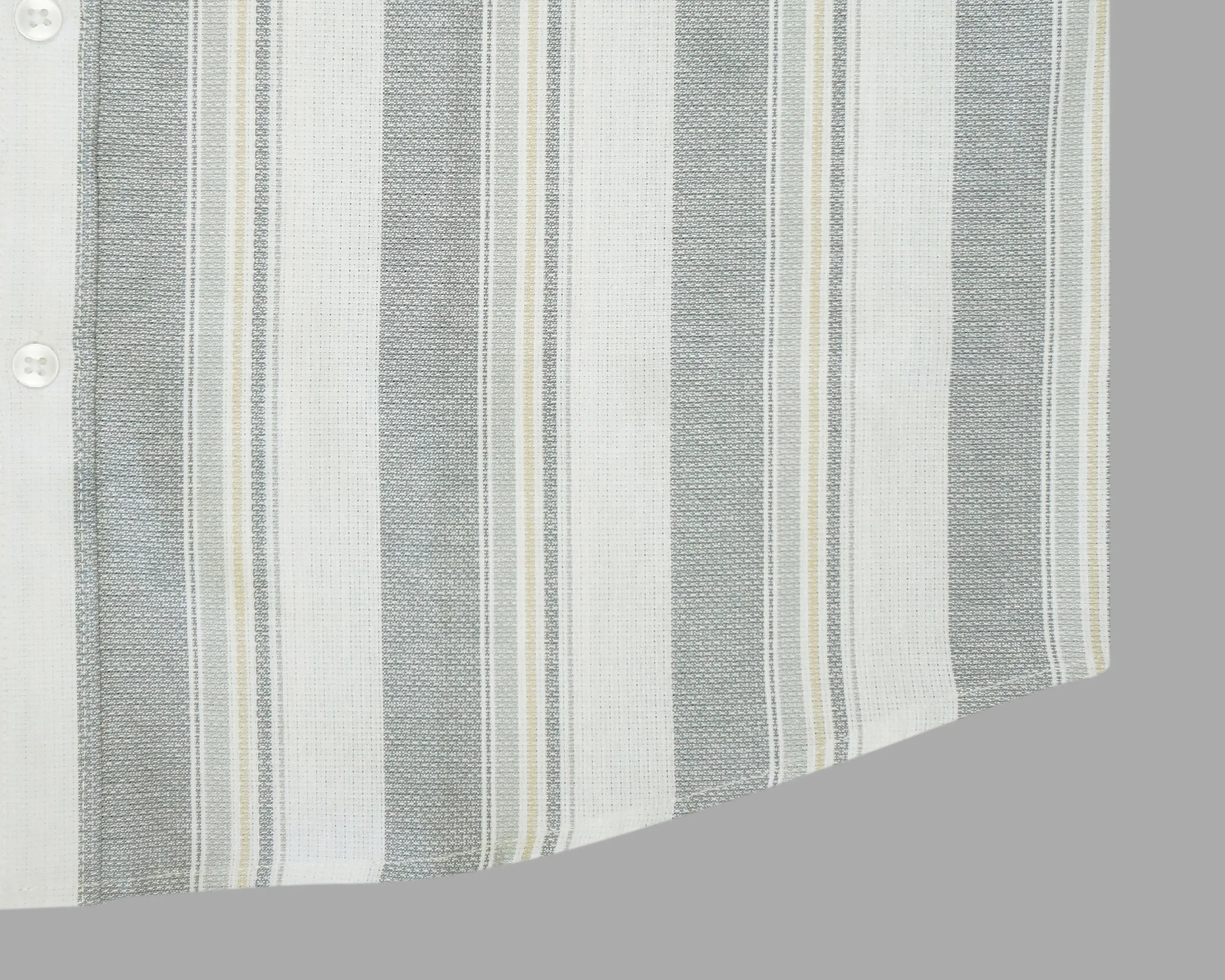 Men's 100% Cotton Striped Half Sleeves Shirt (Grey)