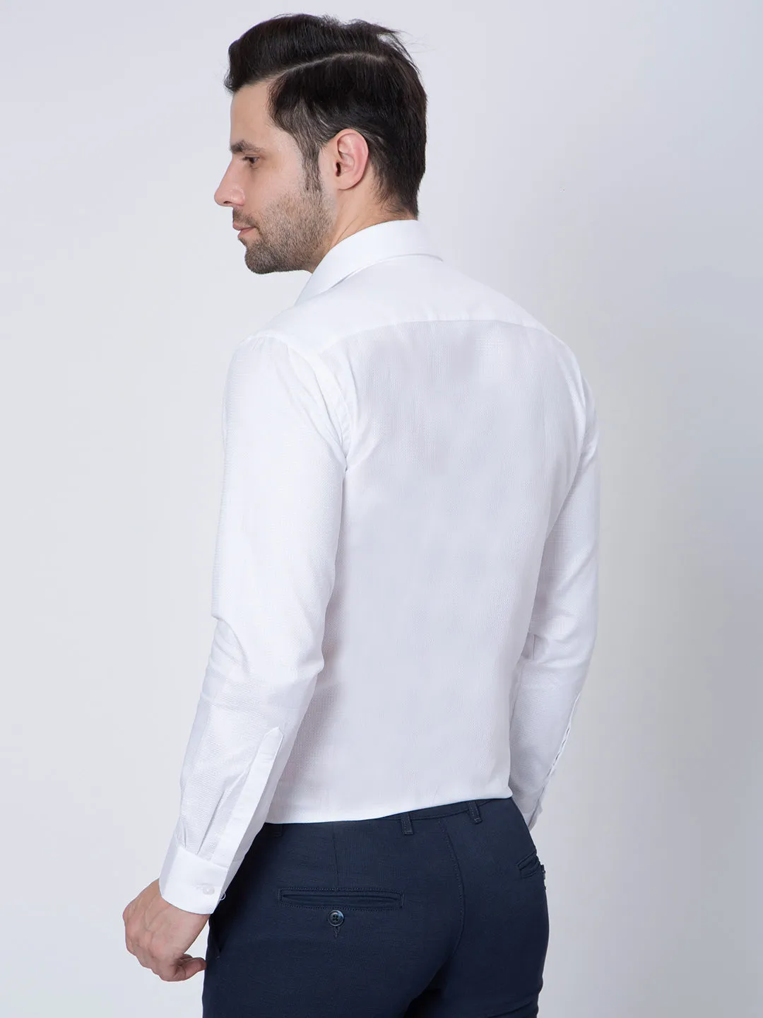 Mens  Plain White Color Shirt