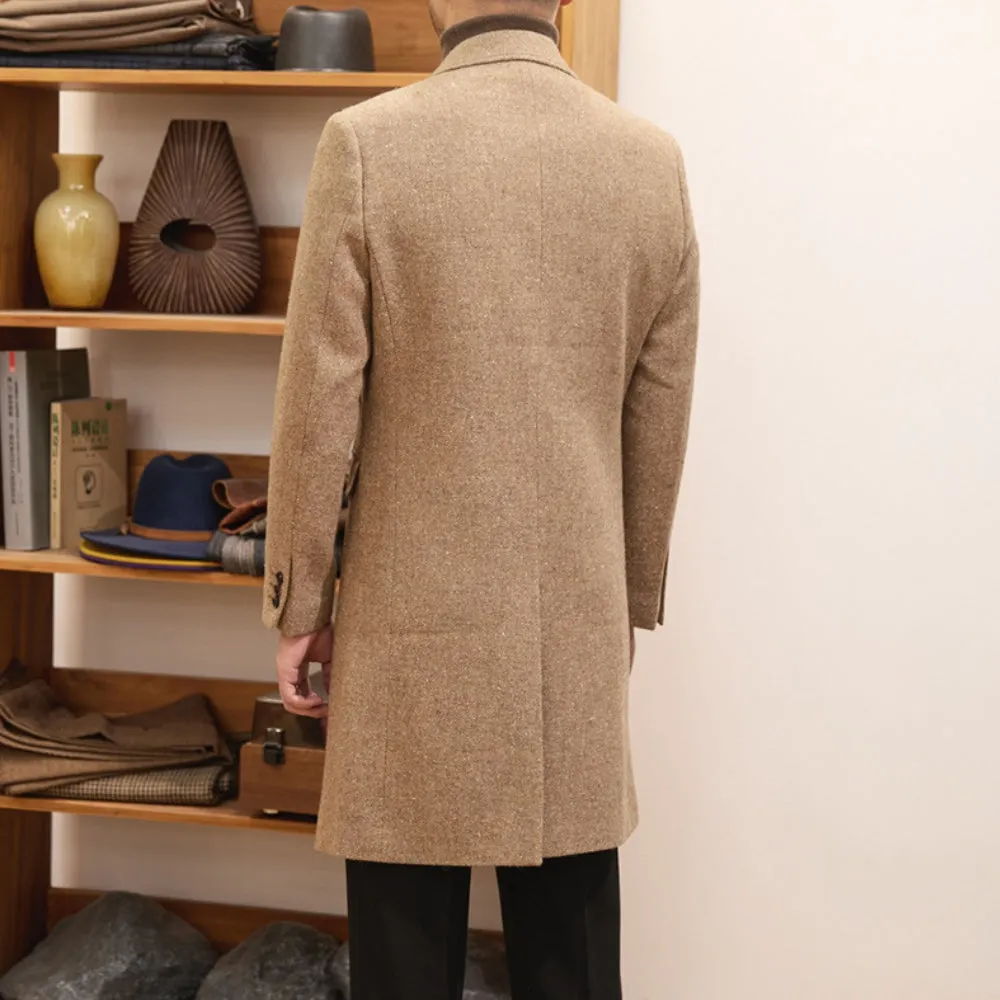 MV Italian Warm Double-Breasted Wool Coat