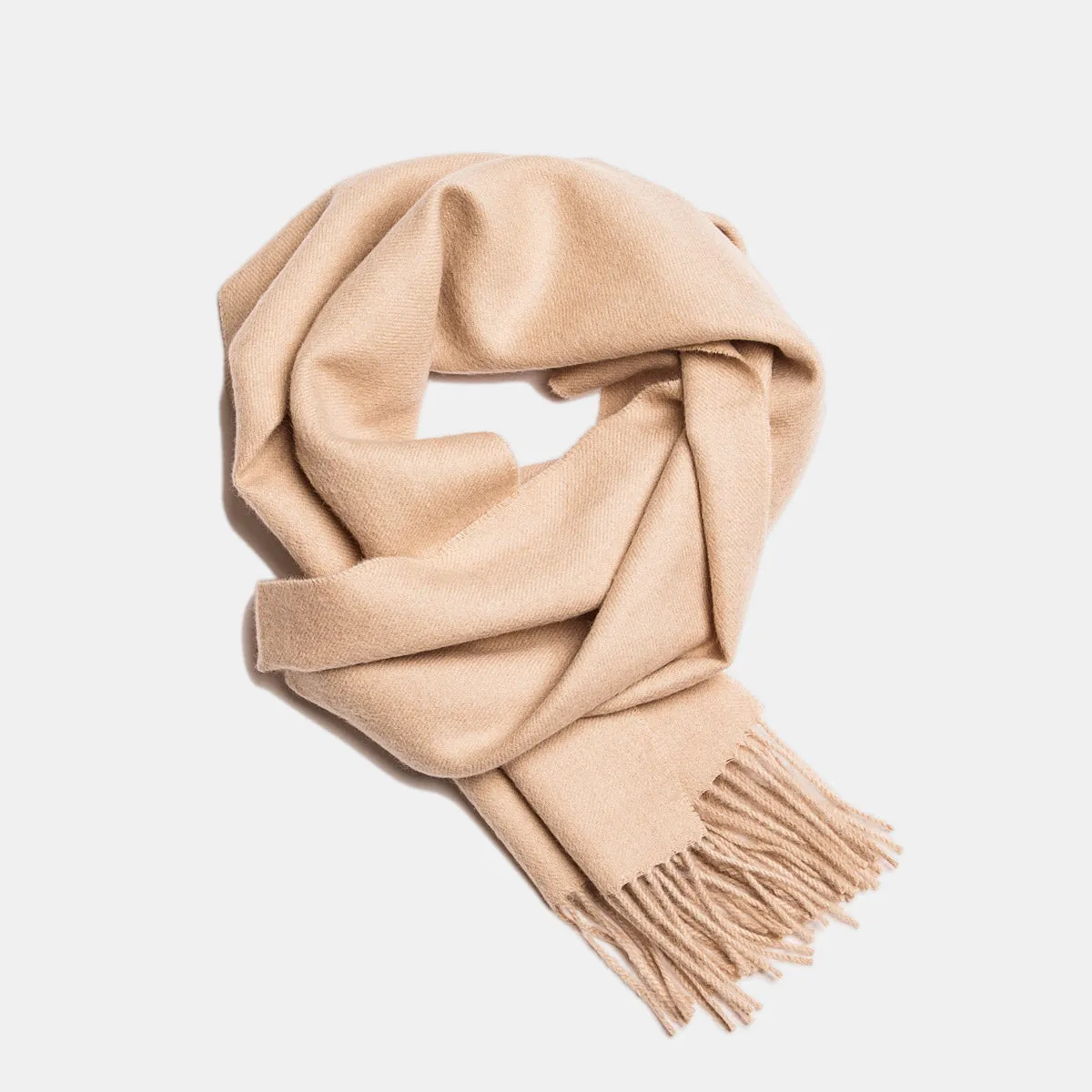 Natural Baby Alpaca Wool Scarf – Exclusive 200 Unisex