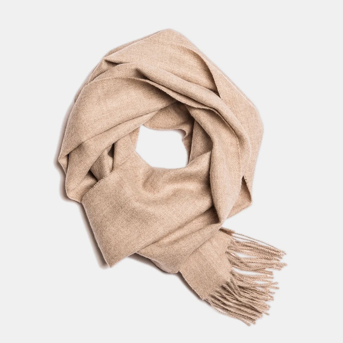 Natural Baby Alpaca Wool Scarf – Exclusive 200 Unisex