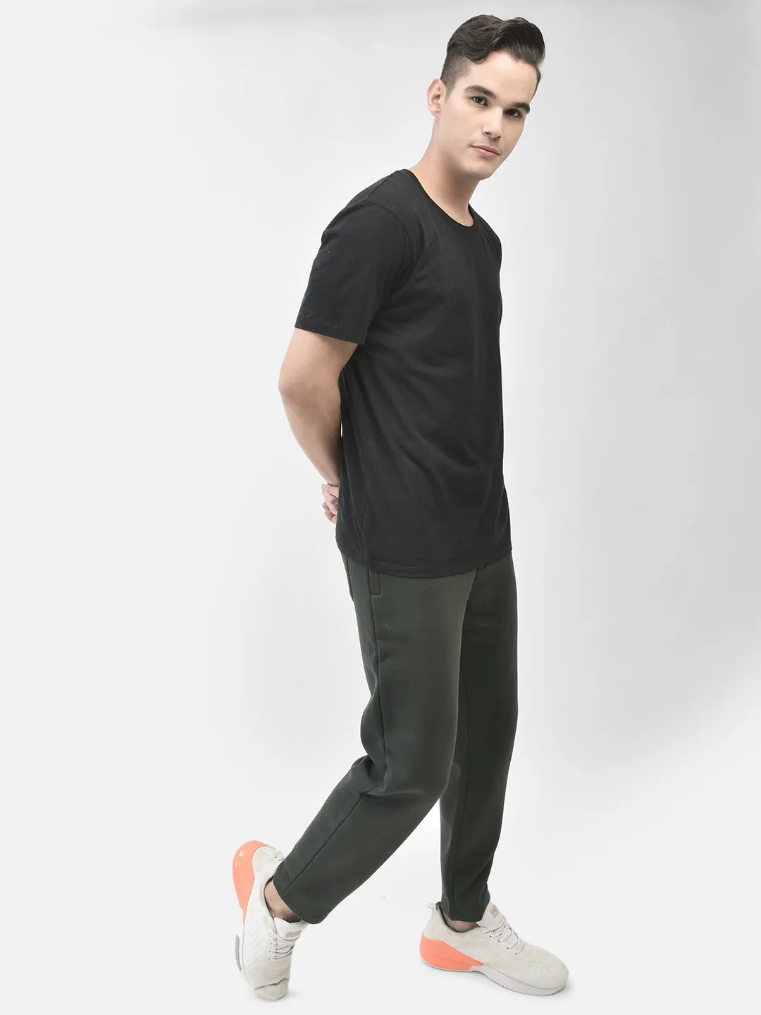 Olive Track Pants