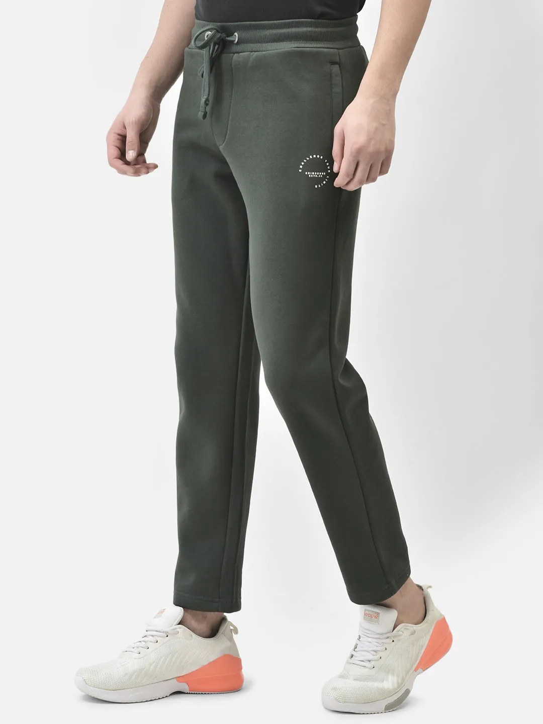 Olive Track Pants
