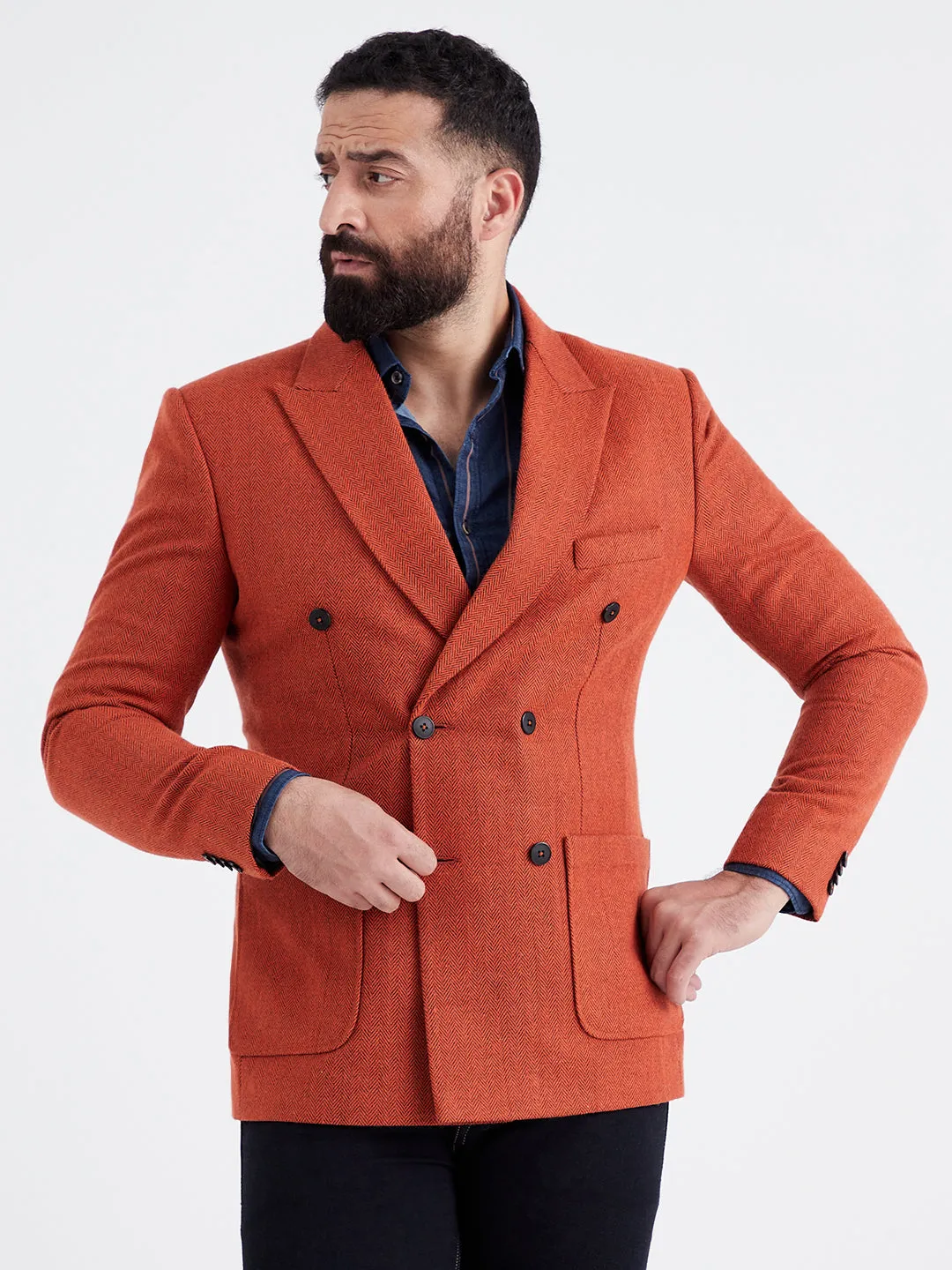 Orange Bronze Blazer