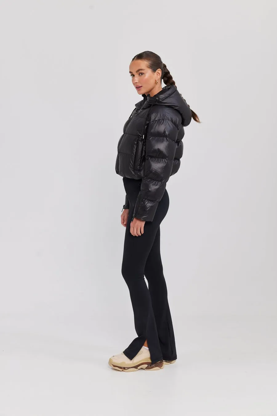 Orbit Puffer Jacket Glazed Black