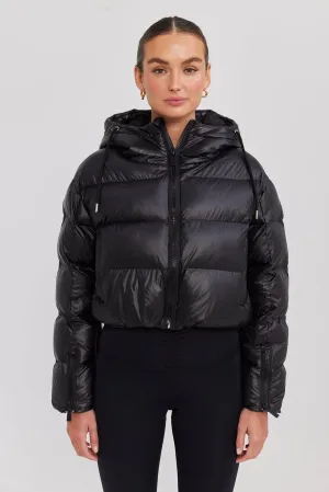 Orbit Puffer Jacket Glazed Black