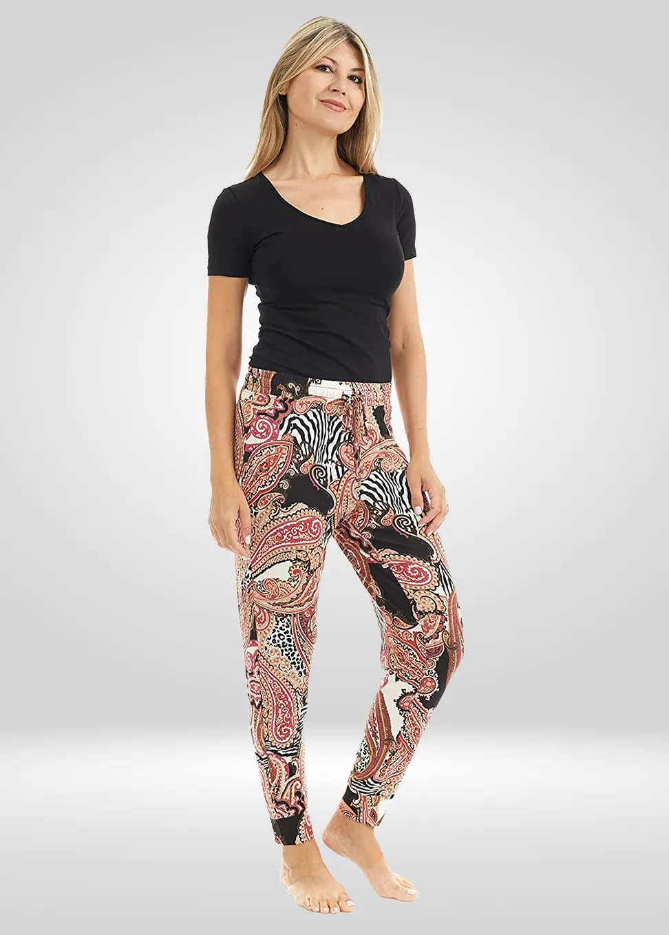 Pajama Bottoms Soft Luxury Jogger Style Pants