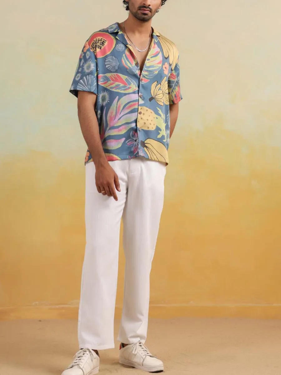Papaya Coast Relaxed Fit Cuban Collar Shirt