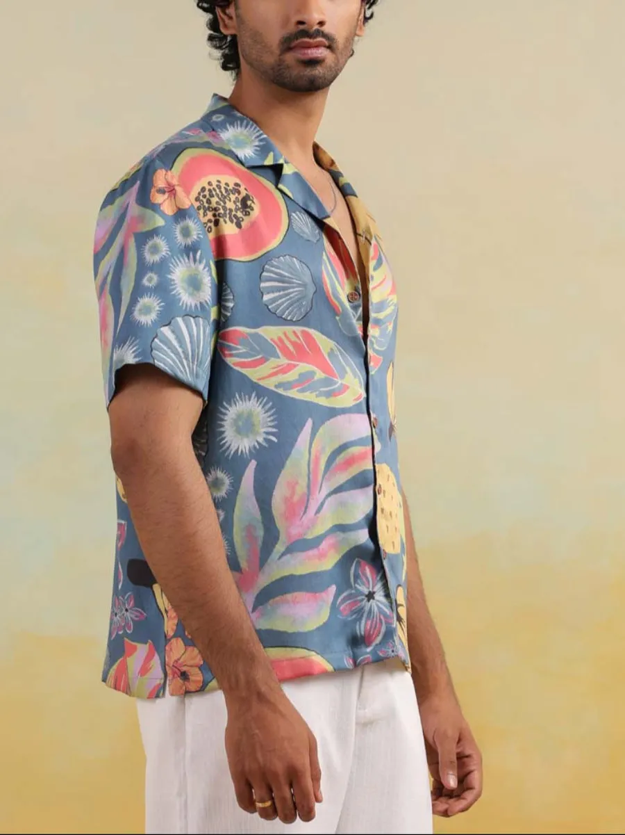 Papaya Coast Relaxed Fit Cuban Collar Shirt