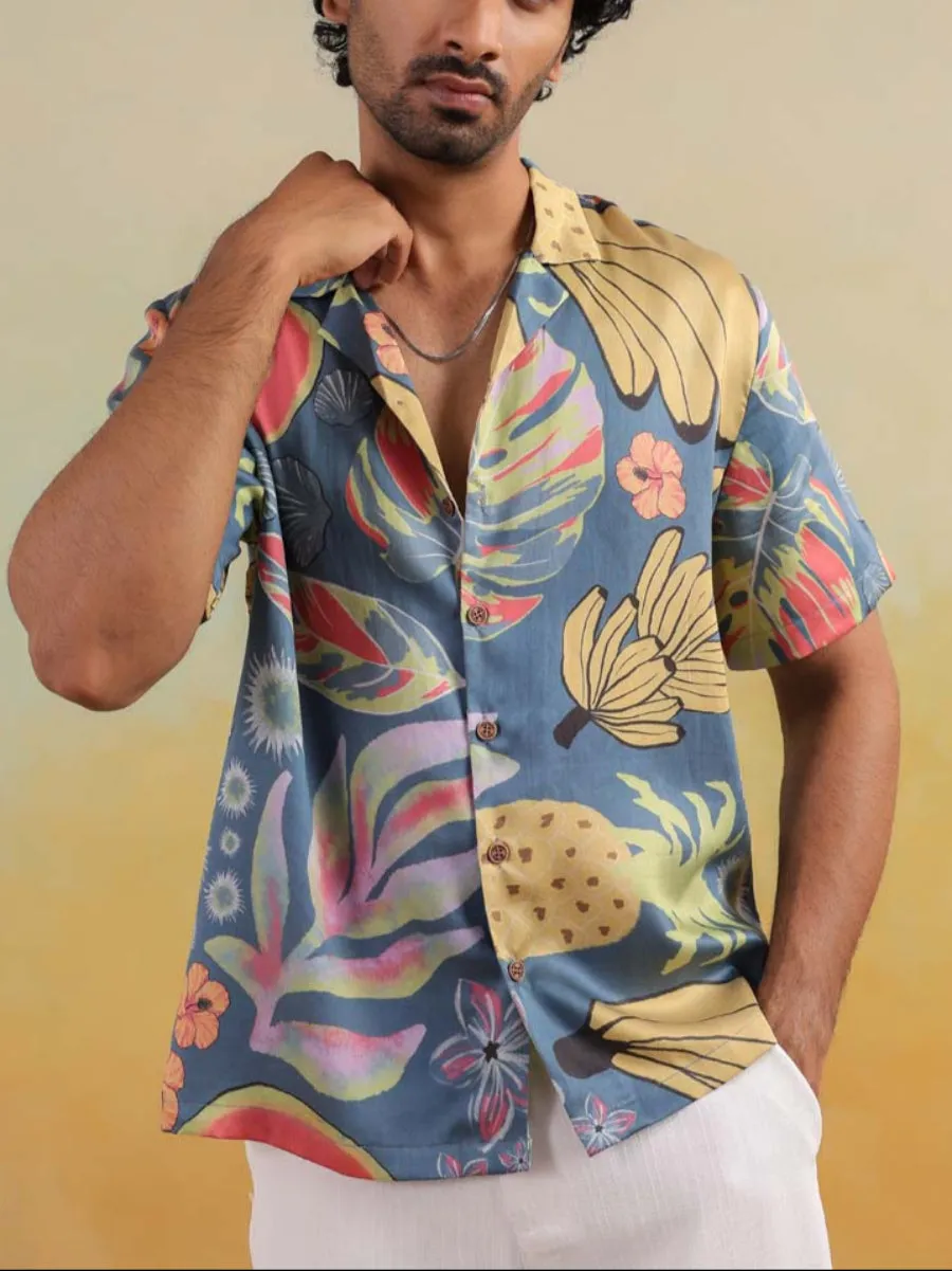 Papaya Coast Relaxed Fit Cuban Collar Shirt
