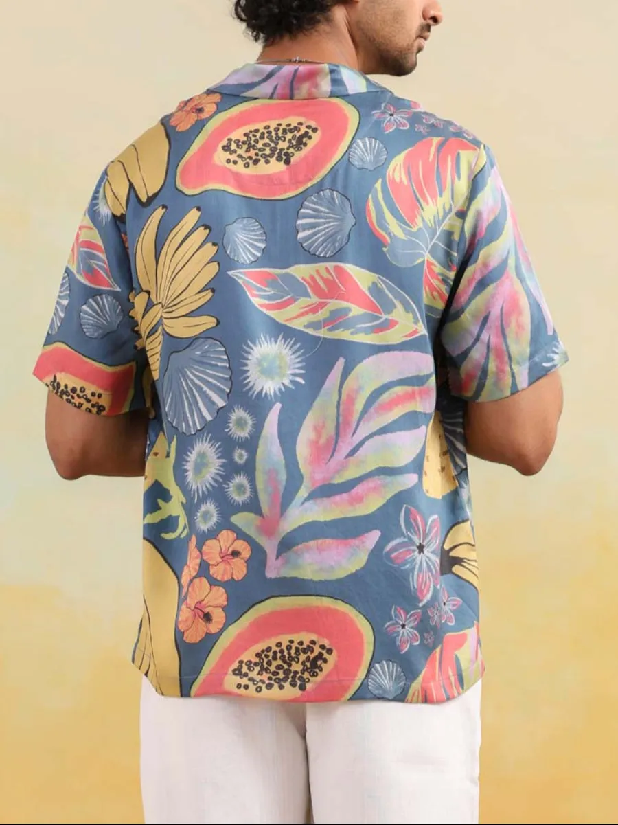 Papaya Coast Relaxed Fit Cuban Collar Shirt