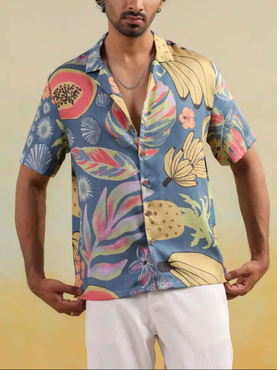 Papaya Coast Relaxed Fit Cuban Collar Shirt
