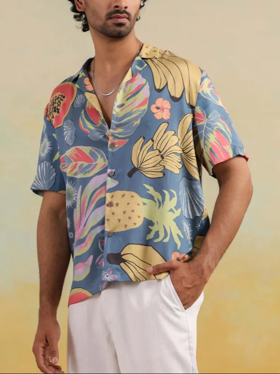 Papaya Coast Relaxed Fit Cuban Collar Shirt
