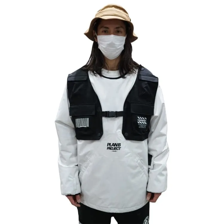 PLANB PROJECT Piste Snow Jacket (Japanese Brand) White [Unisex]